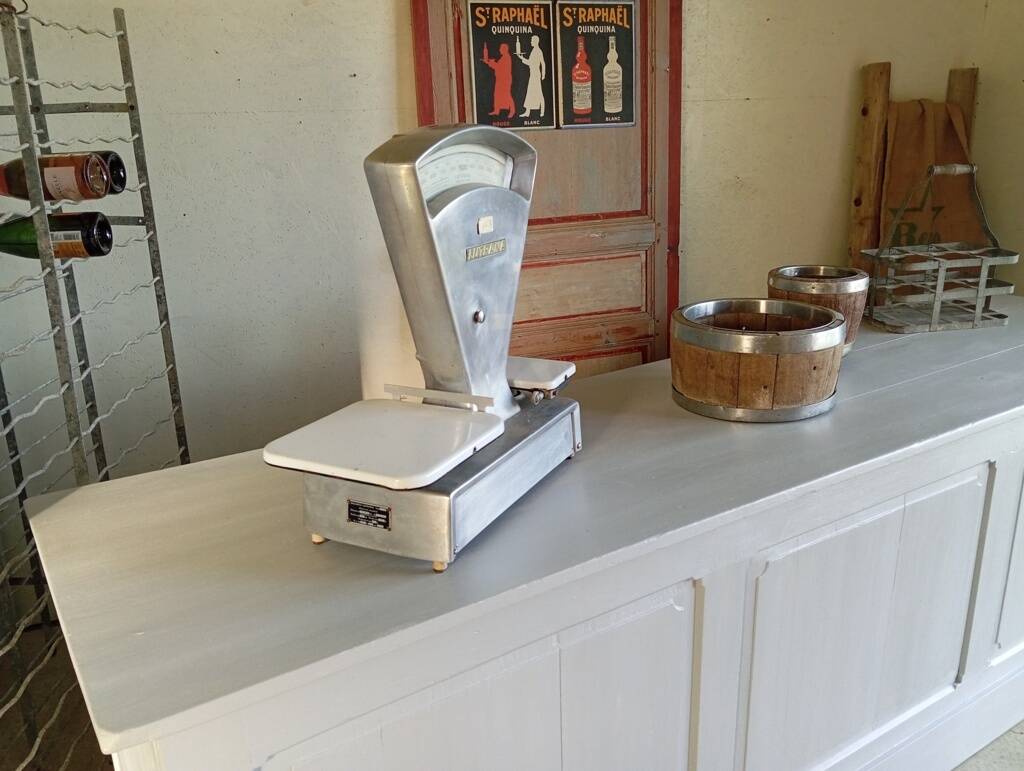 Comptoir d'épicerie 245 cm fin XIXème