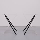 Lucite Post Modern Side Tables by Lui Art Holland Design 1980s