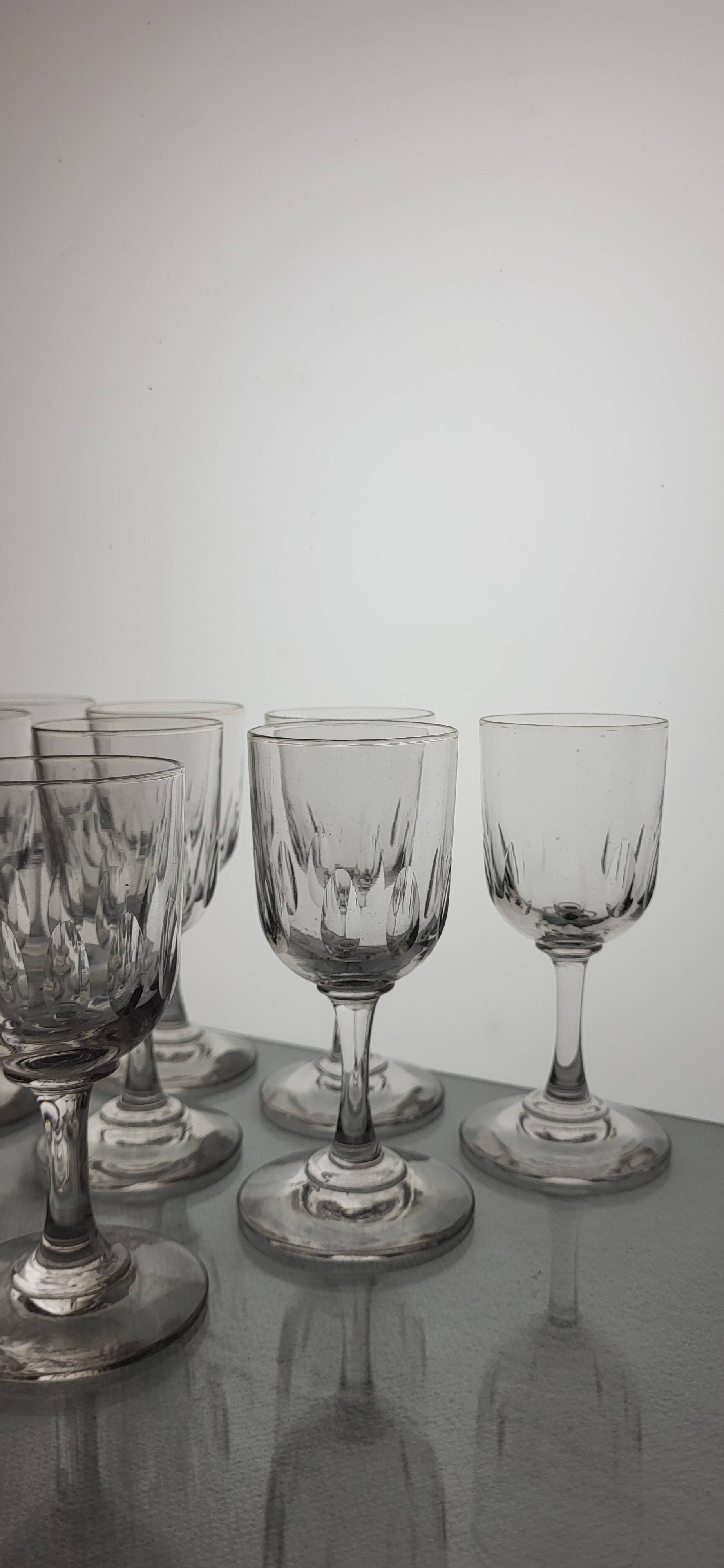 9 verres digestif Art déco 1930's