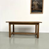 Small old farmhouse table with square legs
