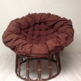 Bamboo and rattan armchair year 70