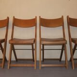 Ensemble de 4 chaises pliantes du milieu du siècle