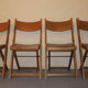 Ensemble de 4 chaises pliantes du milieu du siècle