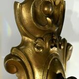 Bronze and Crystal Wall Lights with Pendants, Louis XV style – Late 19th century