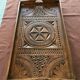 Old wood service tray
