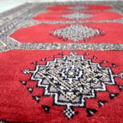 Vintage Uzbek Bukhara rug 92cm x 140cm 1960s