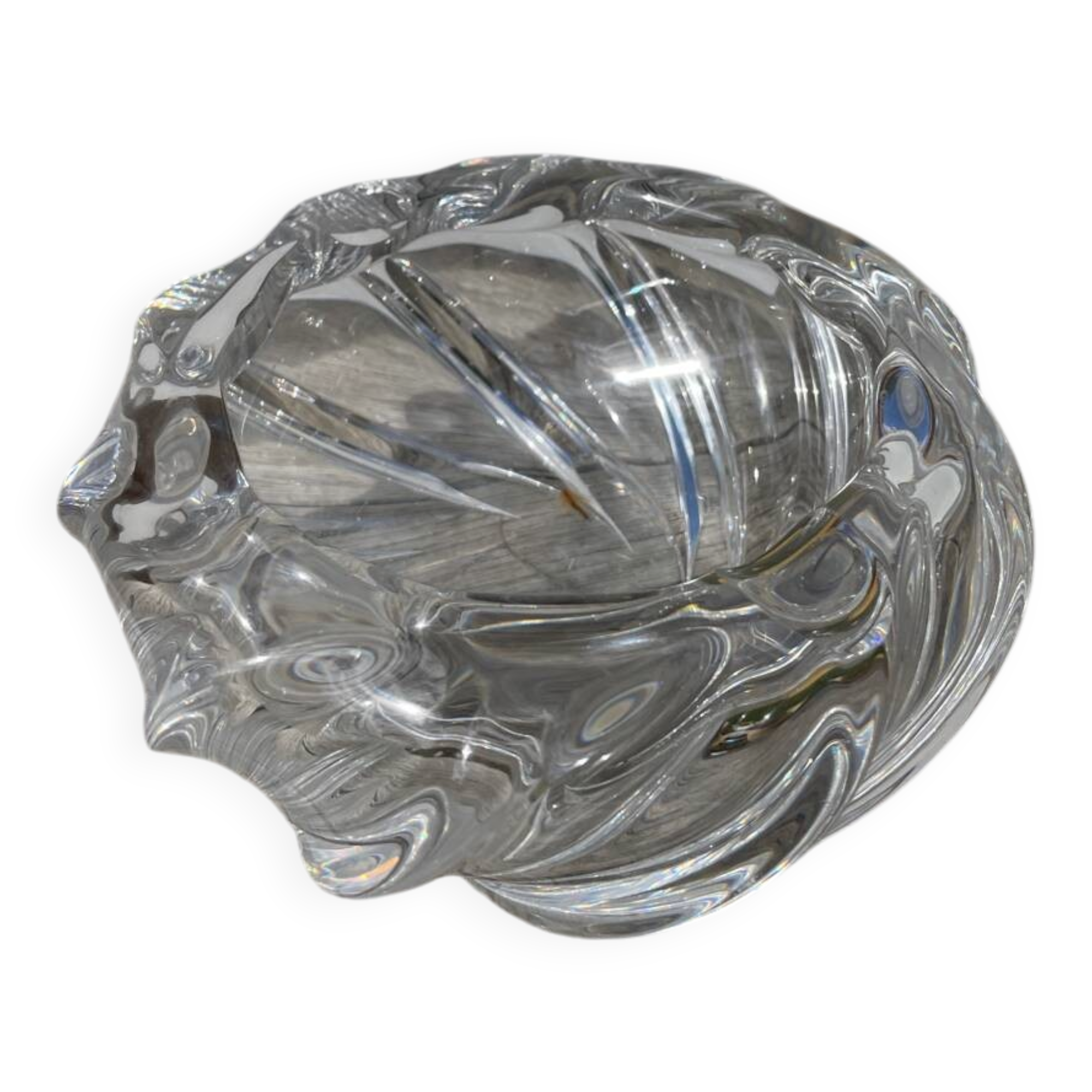 Val Saint Lambert crystal ashtray