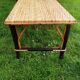 Chaise longue en rotin 60'
