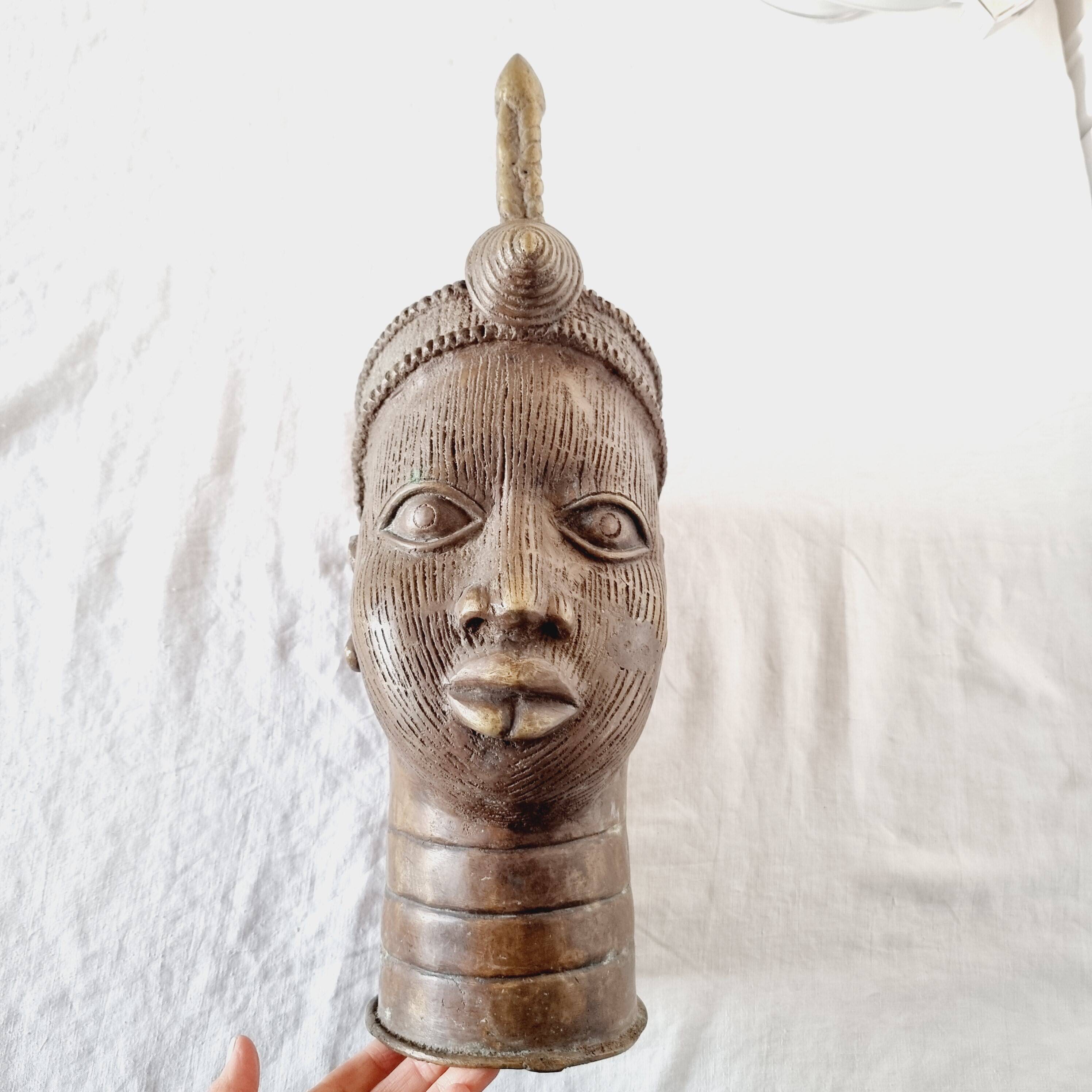 head of Ife, cradle of the Yorubas, from the Kingdom of Benin (Nigeria) in Bronze 1950s-60s Col