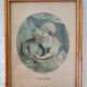 4 old lithographs of the 4 seasons