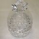 Vintage Pineapple Crystal Candy Dish Sugar Bowl Covered Pot