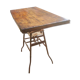 Table avec pied de scierie