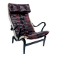 Vintage Pernilla 69 Armchair by Bruno Mathsson for Dux In Oxblood Leather