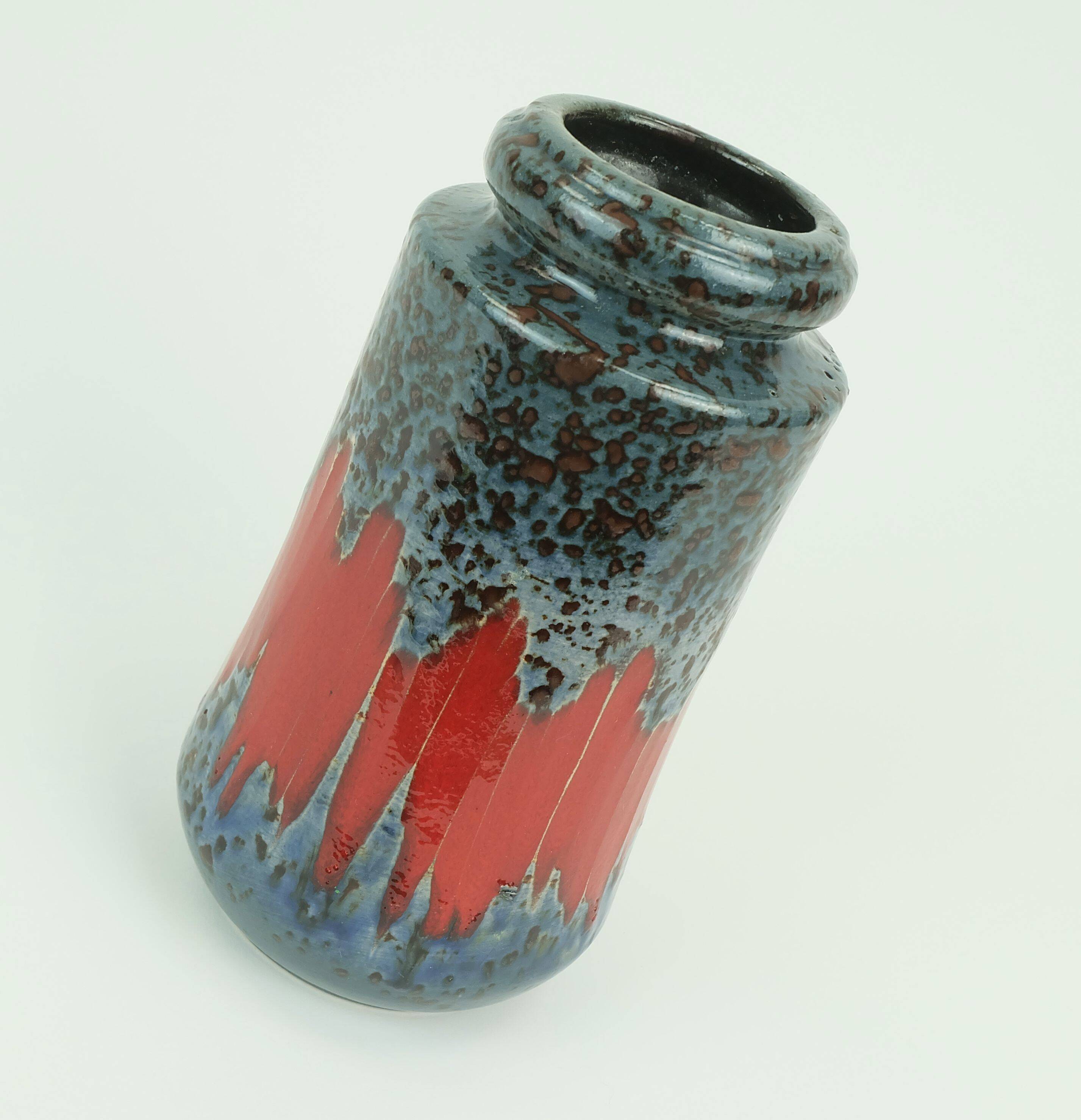 vintage 1960s west german scheurich VASE with lora decor model 549-21