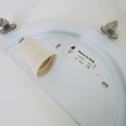 Pair of half-moon wall lights from the 1980s in Italy