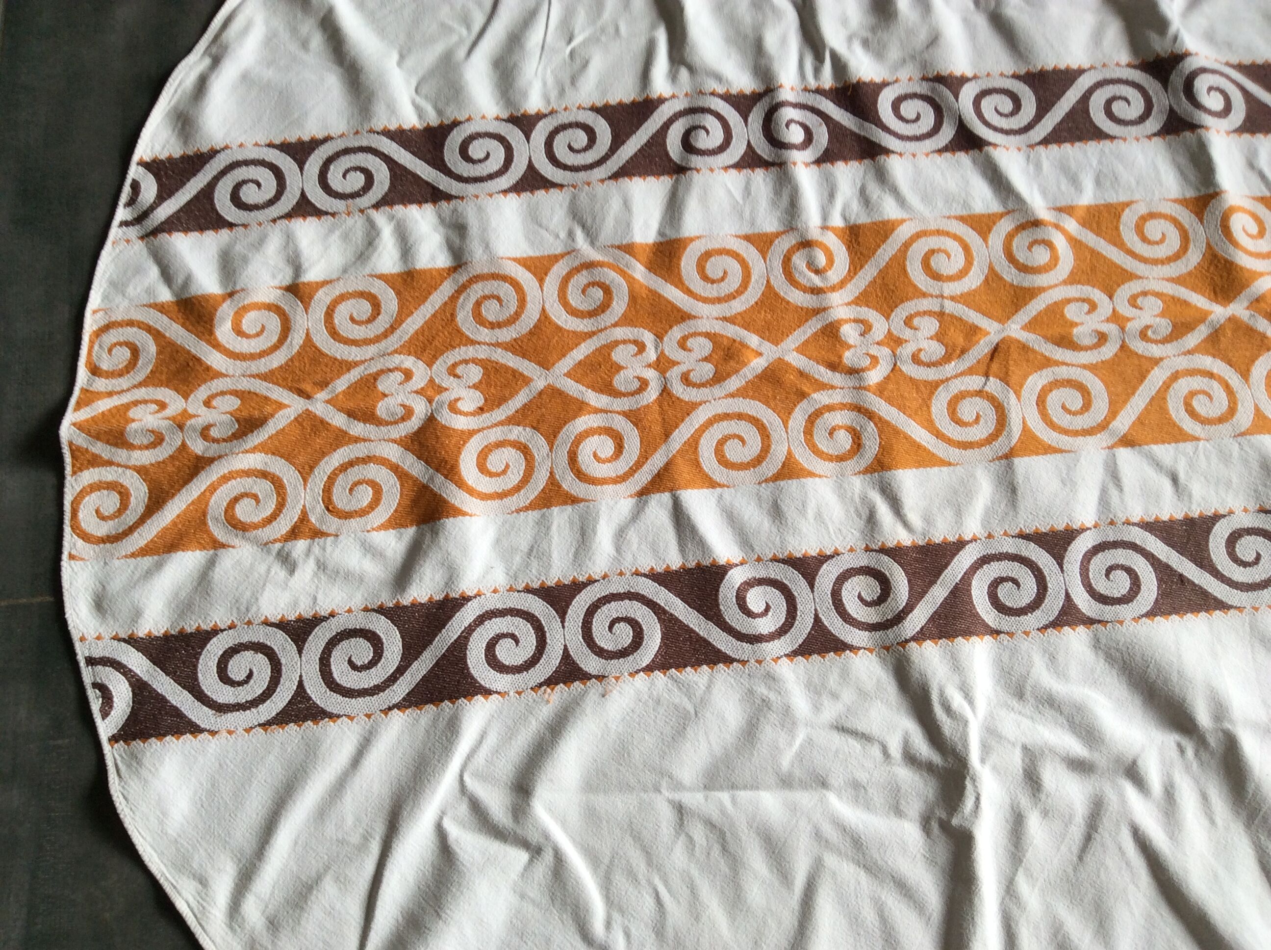 Vintage round tablecloth