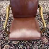 Classic English Chesterfield Office Chair Burgundy