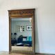 Miroir trumeau doré et biseauté  88x58cm