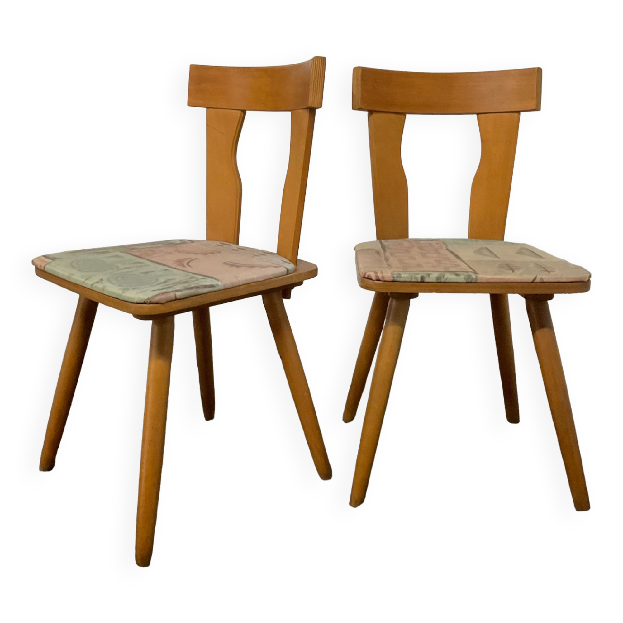 Pair of Scandinavian bistro chairs from the 50s-60s