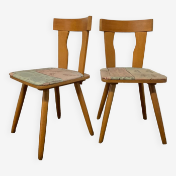 Pair of Scandinavian bistro chairs from the 50s-60s