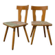 Paire de chaises bistrot scandinave des années 50-60