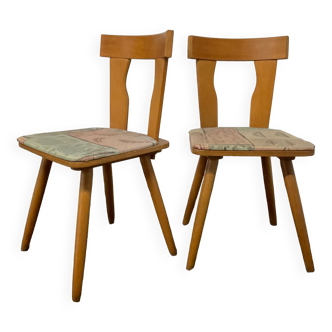 Pair of Scandinavian bistro chairs from the 50s-60s