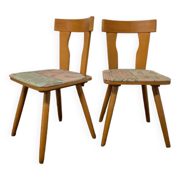 Pair of Scandinavian bistro chairs from the 50s-60s