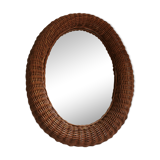 Vintage wicker mirror 55x70cm
