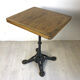 Table bistro wood and cast iron