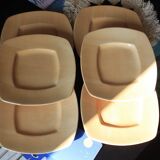 Ceramiche Toscane square plates - yellow