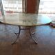 Large dining table in vintage marble 70'S Roche and Bobois