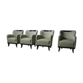 4 fauteuils Art Déco, 1930-1950