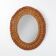 Small mid-century rattan mirror, France 1960s