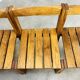 4 minimalist pine chairs Les Arcs, 1960s