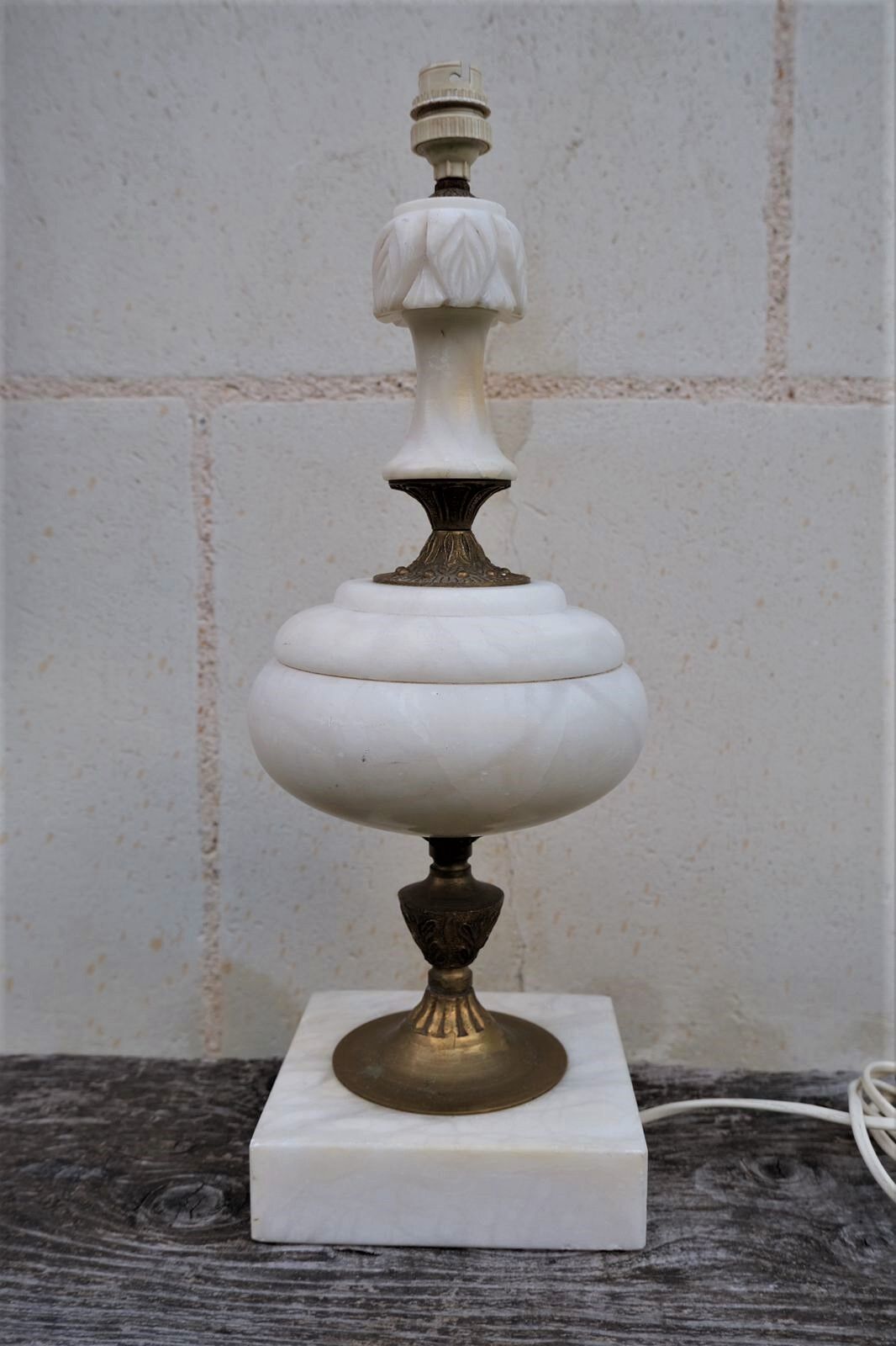 Lamp foot em alabaster