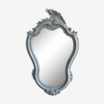 Miroir baroque carbone 39x62cm