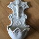 Small old stoup in white porcelain late 19th century