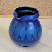 Vintage blue ceramic jug pitcher Porta Celi Spain