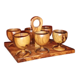 Coquetiers bois ensemble
