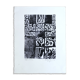 Original signed black and white abstract screenprint