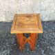 Vintage solid pine stool