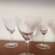 Set of 4 star-engraved glasses from the 50s