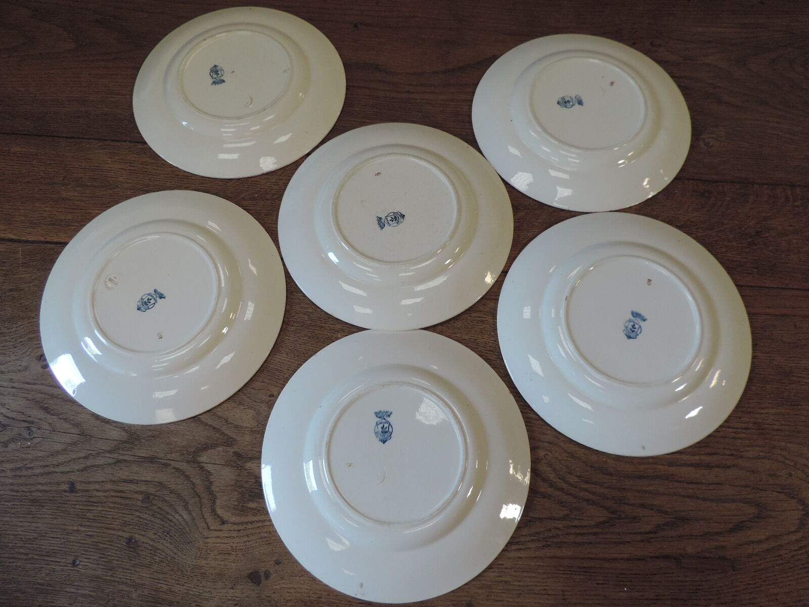 Lot of six plates 19th