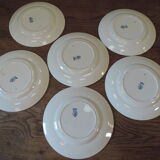Lot of six plates 19th