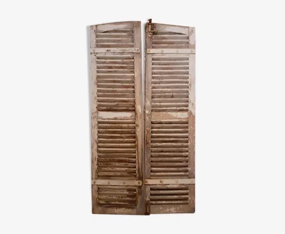 Pair of old shutters