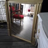 Miroir trumeau doré, 108x86 cm