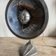 Cobra parabolic lamp with enameled cast iron base, Art Nouveau.