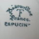 2 asiettes of Badonviller, Capucin model