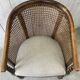 Antique chair with caning