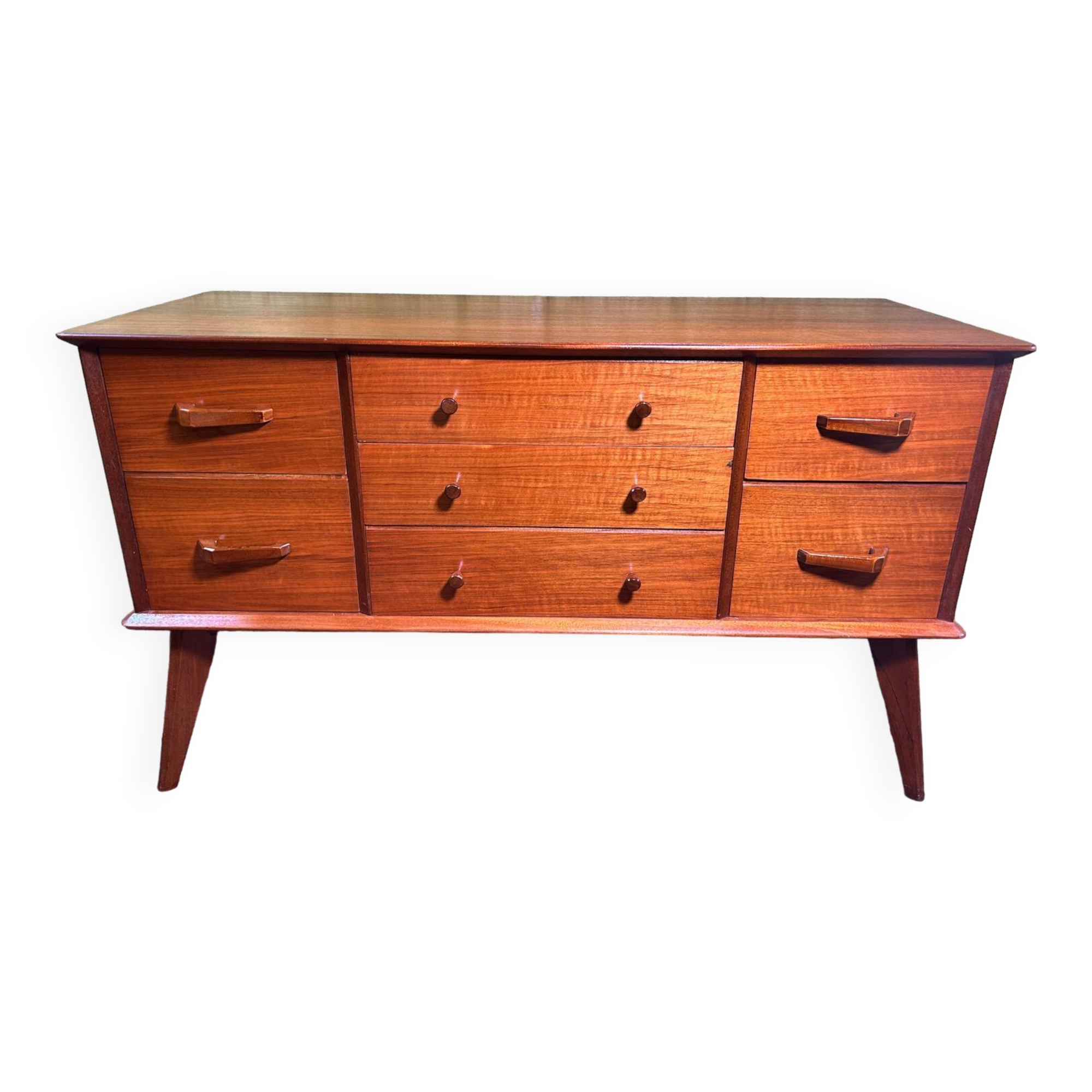 Mid century retro vintage teak small sideboard by Alfred Cox 1960